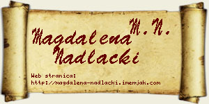 Magdalena Nadlački vizit kartica